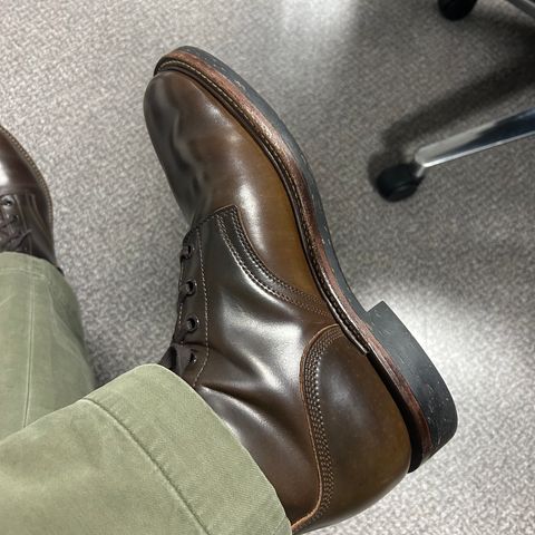 Role Club Boondockers in Horween Dark Cognac Shell Cordovan