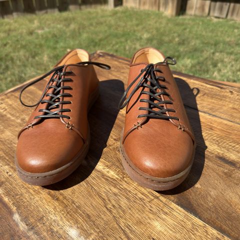 Crown Northampton Harlestone in Olive Oil Tan Horween Buffalo