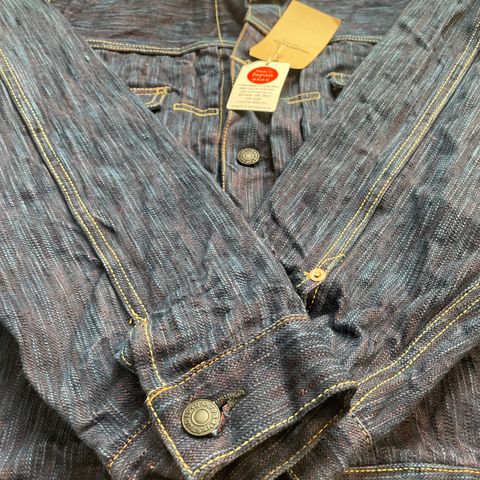 Search result thumbnail of Studio D’Artisan SP-088 45th Anniversary Tokushima Hinode-Awa Type II Selvage Jacket in SDA Original Unsanforized 15oz. Natural Indigo Selvage Denim