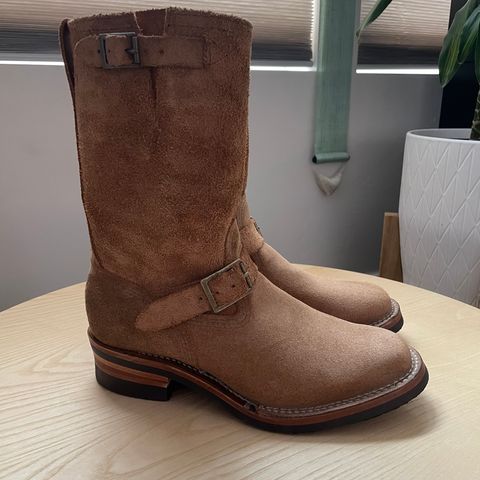 Wesco x Ship John Derroll Boot in Seidel British Tan Domain Roughout