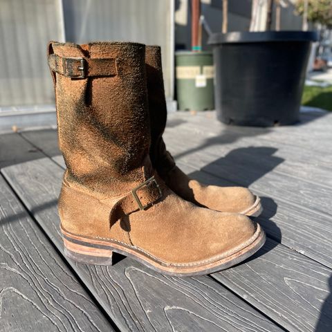 Wesco x Ship John Derroll Boot in Seidel British Tan Domain Roughout