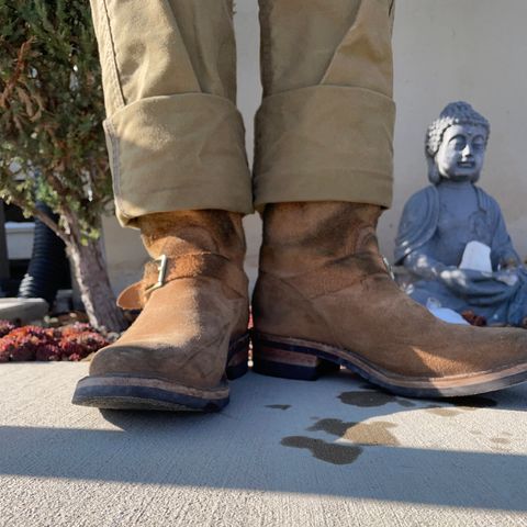 Wesco x Ship John Derroll Boot in Seidel British Tan Domain Roughout