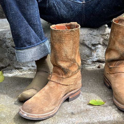 Wesco x Ship John Derroll Boot in Seidel British Tan Domain Roughout