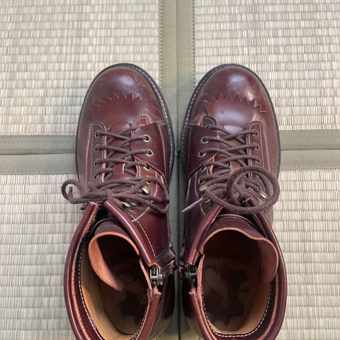 View photo of Jakkrabbits Ivories Boot in Shinki Brown Shell Cordovan