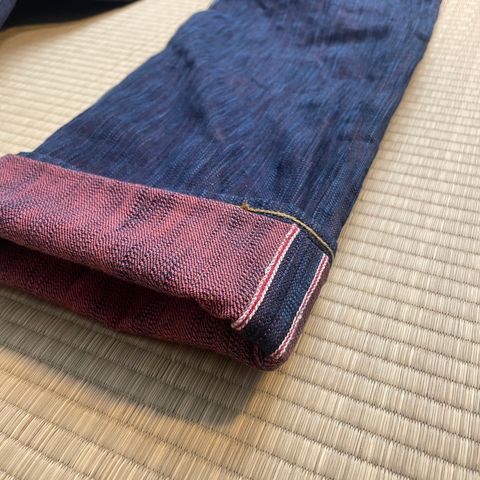 View photo of Studio D’Artisan 15oz 45th Anniversary Tokushima Hinode-Awa Selvage Jeans in 15oz Unsanforized Selvage Denim