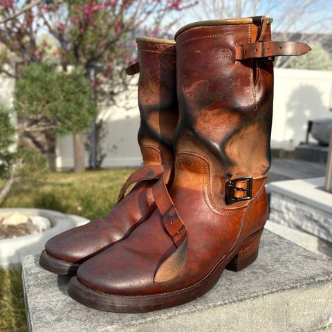Unsung U 22-2 Engineer Boot in Maryam Natural Rovescio Sego