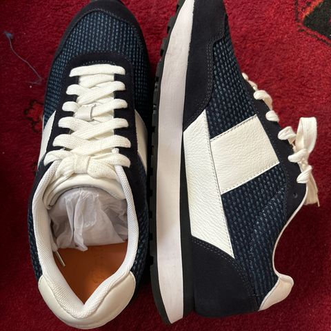 Search result thumbnail of Blue In Green Indigo Selvedge Sashiko Trainer in Indigo Selvedge Sashiko