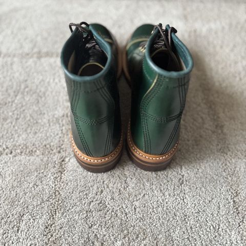 John Lofgren Combat Boots in John Lofgren / Coated Dark Green Shinki Hikaku Shell Cordovan