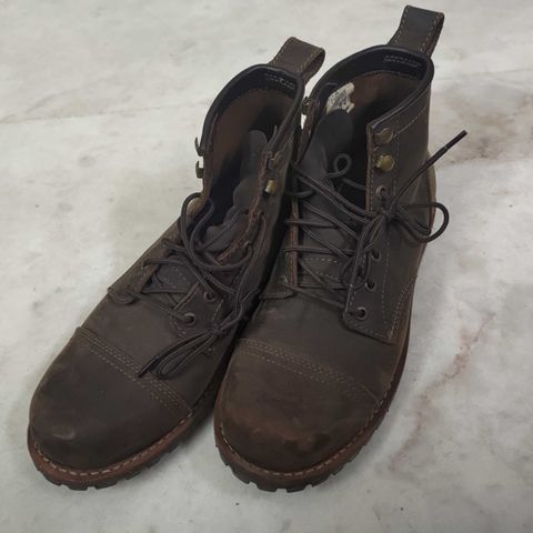 Craft & Glory Ranger Boots 6" (Vintage Brown) Goodyear Welted in Full Grain Waxed Water Buffalo
