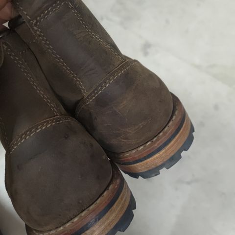 Craft & Glory Ranger Boots 6" (Vintage Brown) Goodyear Welted in Full Grain Waxed Water Buffalo