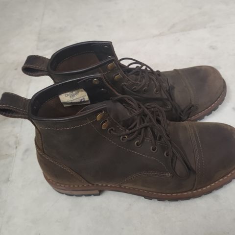Craft & Glory Ranger Boots 6" (Vintage Brown) Goodyear Welted in Full Grain Waxed Water Buffalo