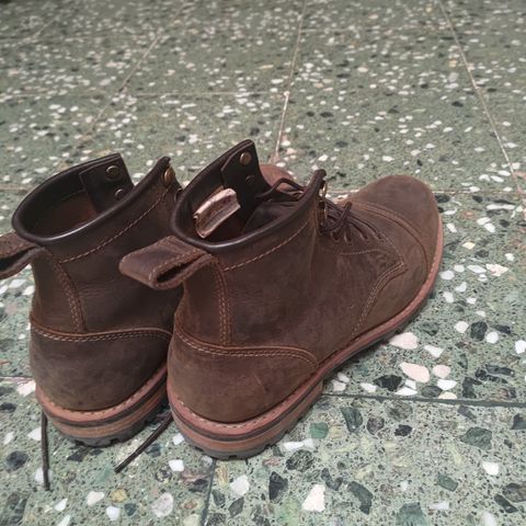 Craft & Glory Ranger Boots 6" (Vintage Brown) Goodyear Welted in Full Grain Waxed Water Buffalo