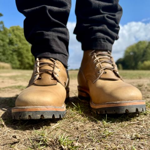 Nicks Urban Logger in Horween Khaki Chromepak & Horween sage chromepak