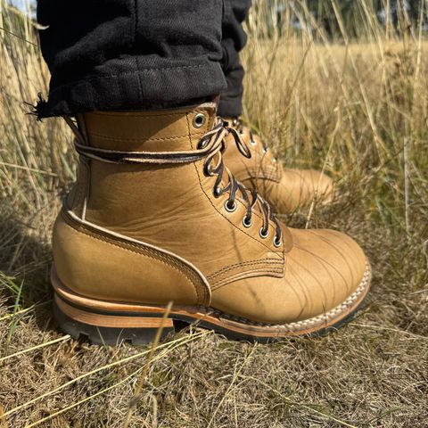 Nicks Urban Logger in Horween Khaki Chromepak & Horween sage chromepak
