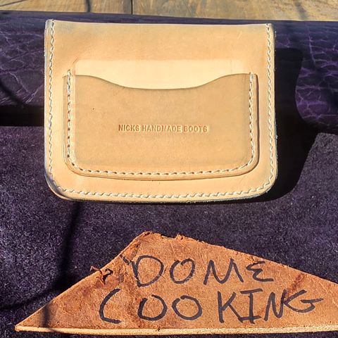 Nicks Mini Trucker Wallet in Wickett & Craig Natural Skirting