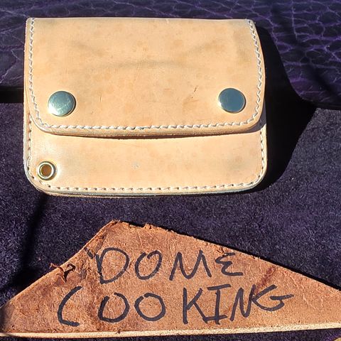 Nicks Mini Trucker Wallet in Wickett & Craig Natural Skirting