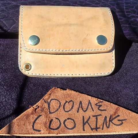 Nicks Mini Trucker Wallet in Wickett & Craig Natural Skirting