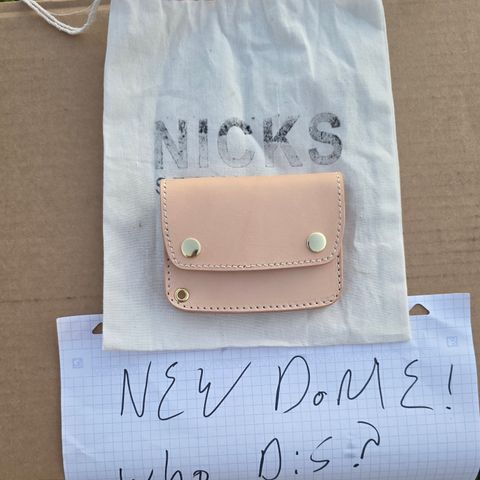 Nicks Mini Trucker Wallet in Wickett & Craig Natural Skirting