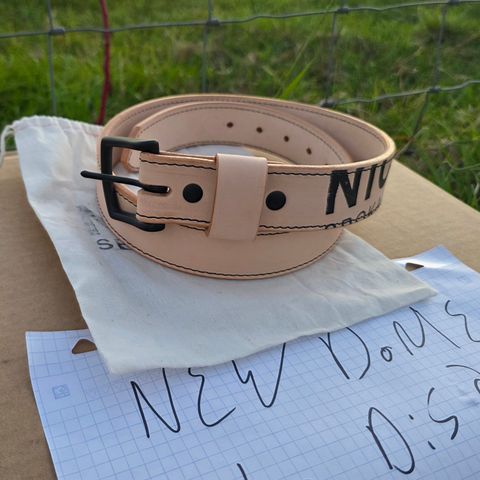 Nicks Natural Blackout - Heavy Duty Work Belt in Wickett & Craig Natural Skirting