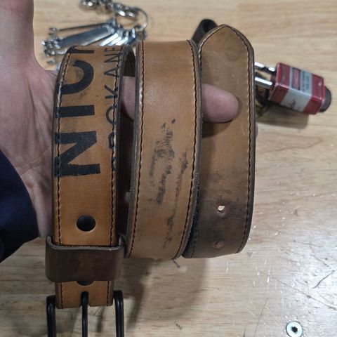 Nicks Natural Blackout - Heavy Duty Work Belt in Wickett & Craig Natural Skirting