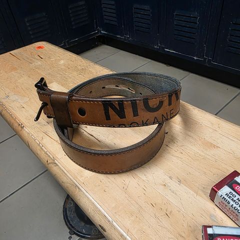 Nicks Natural Blackout - Heavy Duty Work Belt in Wickett & Craig Natural Skirting