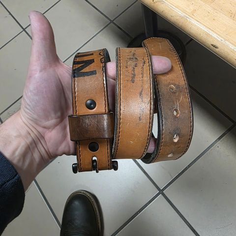 Nicks Natural Blackout - Heavy Duty Work Belt in Wickett & Craig Natural Skirting
