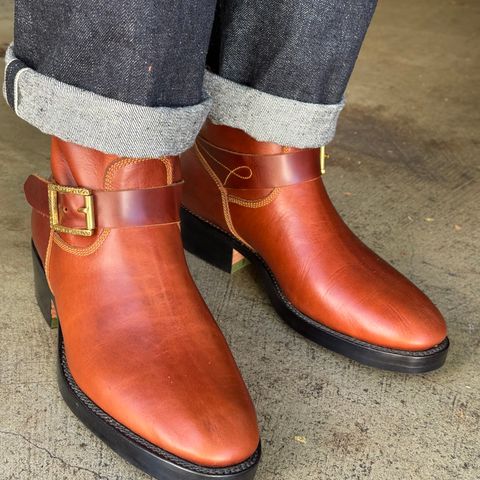 Fortis Tapak 2.0 Engineer Boots in Indonesian Red Brown Pull Up