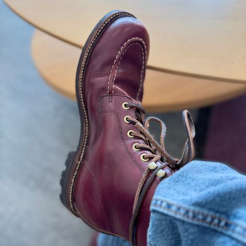 Grant Stone Brass Boot in Horween Color 8 Chromexcel