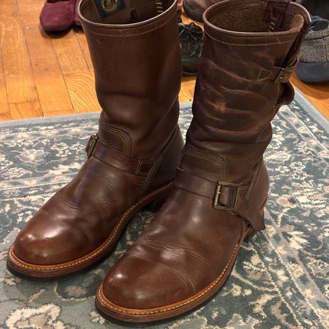 John Lofgren Wabash Engineer Boots in Horween Natural Chromexcel