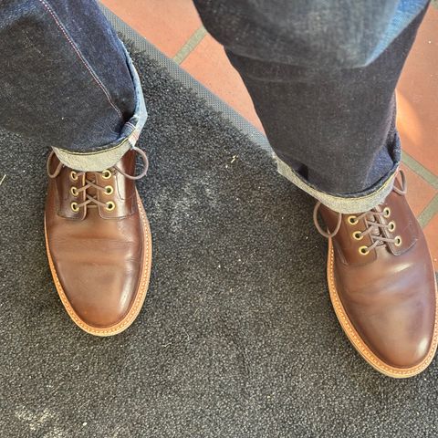 Grant Stone Diesel Boot in Horween Crimson Chromexcel