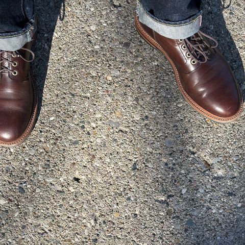 Grant Stone Diesel Boot in Horween Crimson Chromexcel