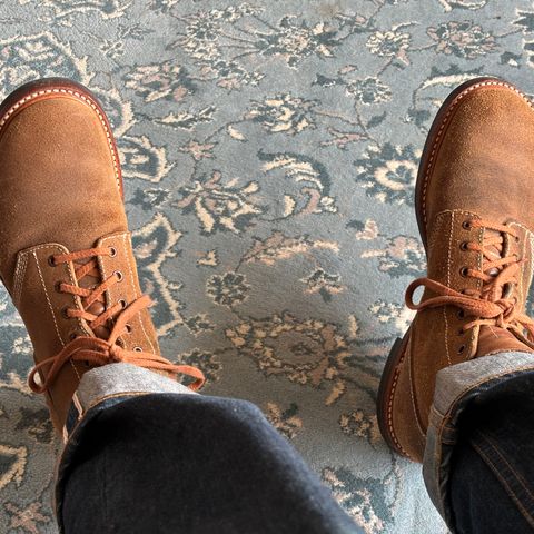 John Lofgren M-43 Service Shoes in Horween Natural Chromexcel Roughout