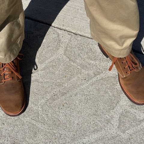 John Lofgren M-43 Service Shoes in Horween Natural Chromexcel Roughout