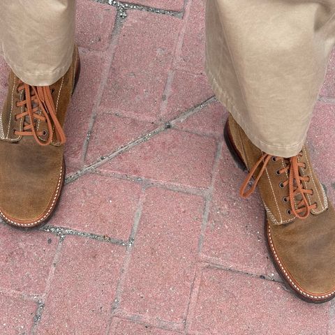 John Lofgren M-43 Service Shoes in Horween Natural Chromexcel Roughout