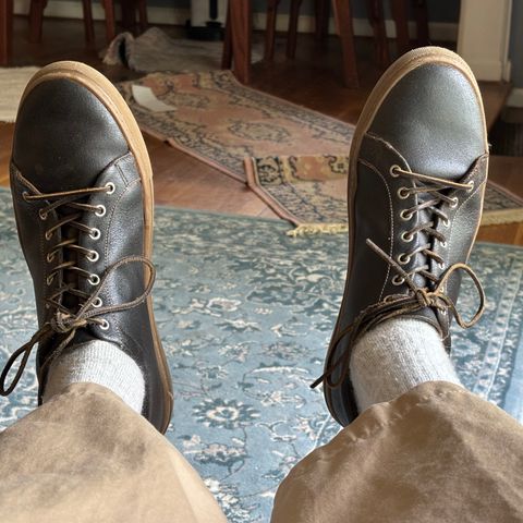 Thursday Premier Low Top in Horween Waxed Cacao