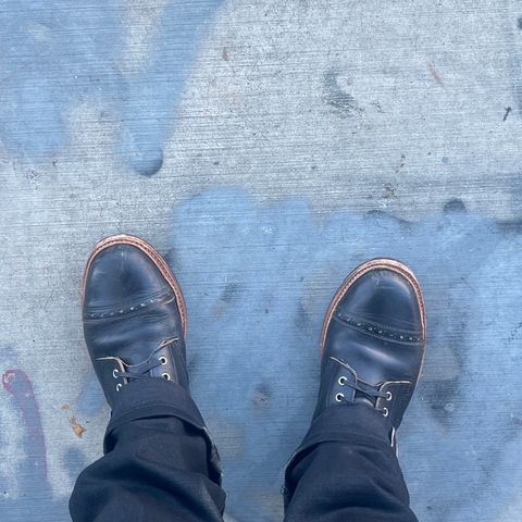 Oak Street Bootmakers Field Boot in Horween Black Teacore Chromexcel & Horween Black Chromexcel