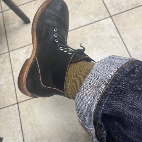Oak Street Bootmakers Field Boot in Horween Black Teacore Chromexcel & Horween Black Chromexcel