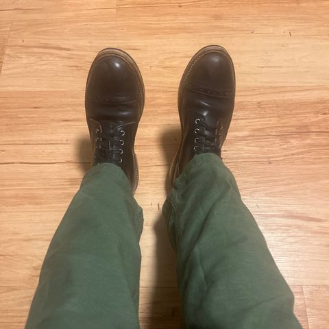 Oak Street Bootmakers Field Boot in Horween Black Teacore Chromexcel & Horween Black Chromexcel