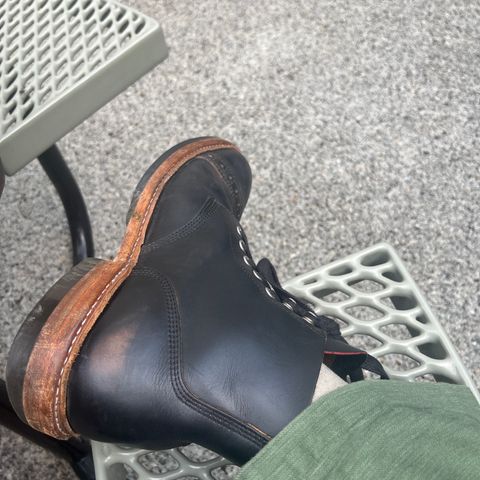 Oak Street Bootmakers Field Boot in Horween Black Teacore Chromexcel & Horween Black Chromexcel