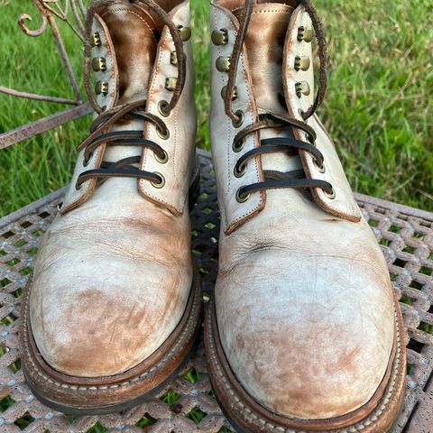 Grant Stone Diesel Boot in Conceria Walpier Ghost Buttero