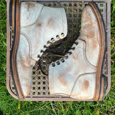 Grant Stone Diesel Boot in Conceria Walpier Ghost Buttero