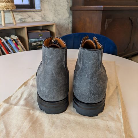 Viberg Service Boot BCT in C.F. Stead Charcoal Waxy Commander