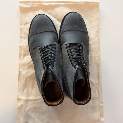 Viberg Service Boot BCT in C.F. Stead Charcoal Waxy Commander