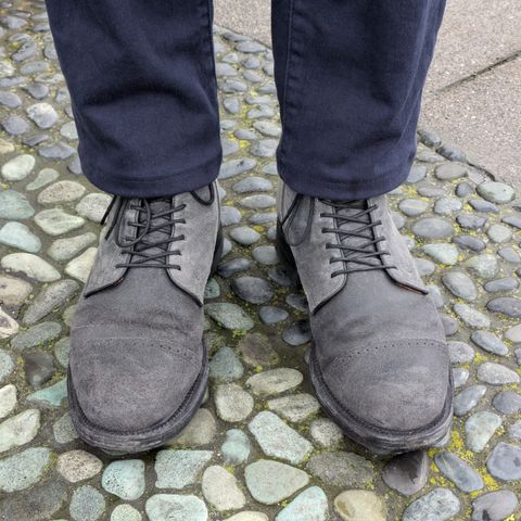 Viberg Service Boot BCT in C.F. Stead Charcoal Waxy Commander