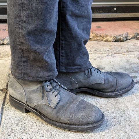 Viberg Service Boot BCT in C.F. Stead Charcoal Waxy Commander