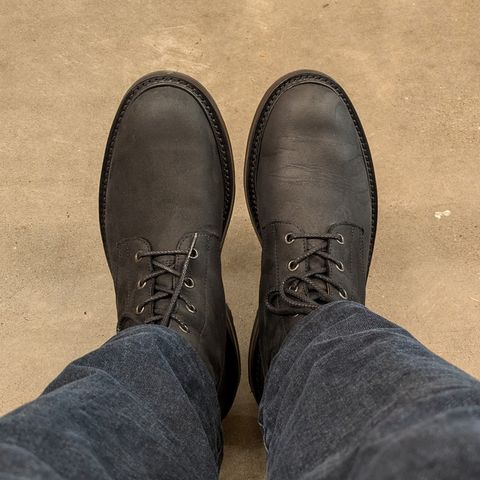 Tricker's Bernwood in Horween Black Chamois