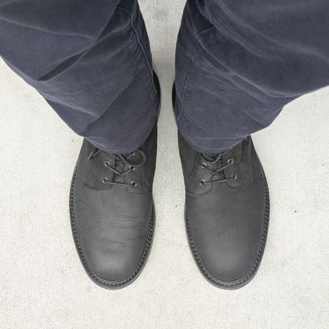 Tricker's Bernwood in Horween Black Chamois