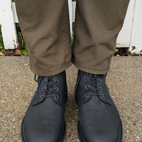 Tricker's Bernwood in Horween Black Chamois