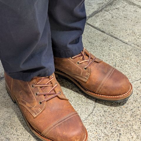 Truman Cap Toe Boot in Gallun Cognac Teton Stag