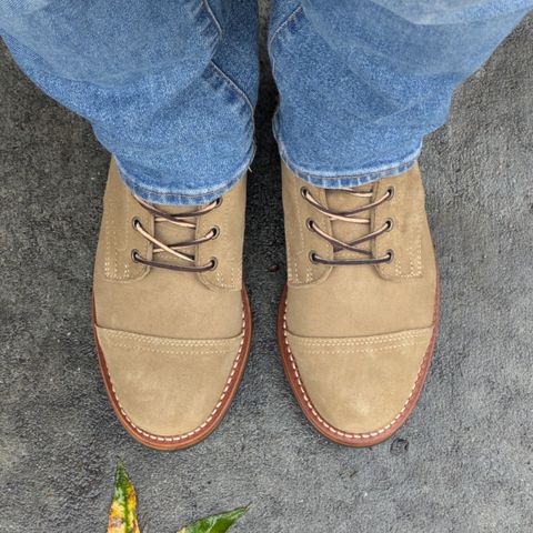 Truman Cap Toe Boot in Coyote Roughout